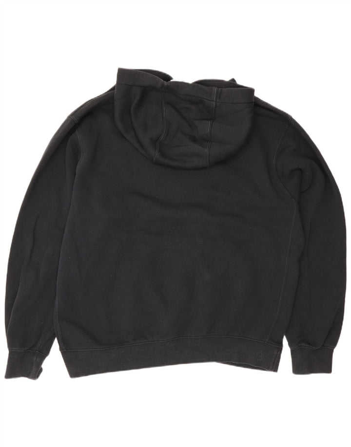 Nike Herren-Hoodie-Pullover aus mittelschwarzer Baumwolle