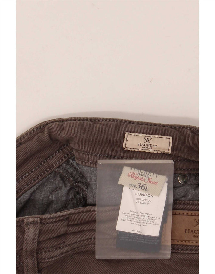 Hackett Slim Freizeithose für Herren, W36, L32, graue Baumwolle