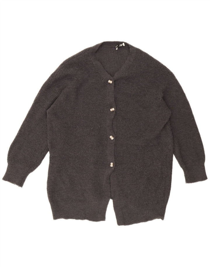 Langer, übergroßer Damen-Cardigan von Zara, Gr. 40, Größe L, Grau, Polyester