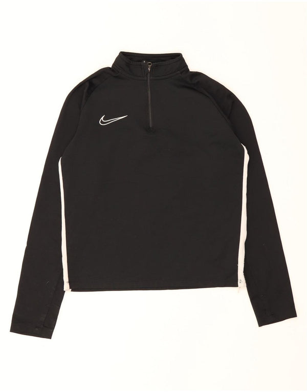 Nike Dri Fit Jungen-Trainingsanzug mit Reißverschluss und Oberteil, Jacke, 10–11 Jahre, mittelgroß, Schwarz