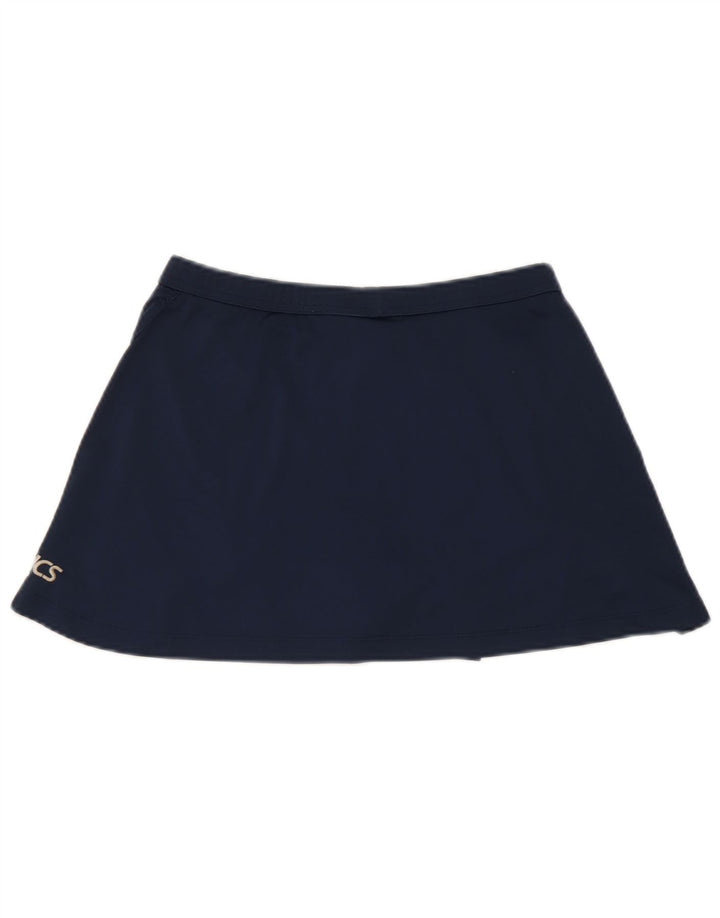 Asics Damen Skort UK 12 Medium Marineblau Polyester