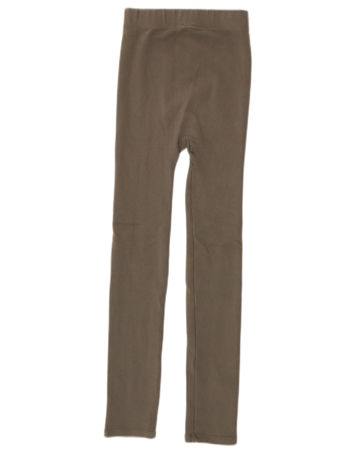 Zara Damen Leggings UK 4 XS Khaki