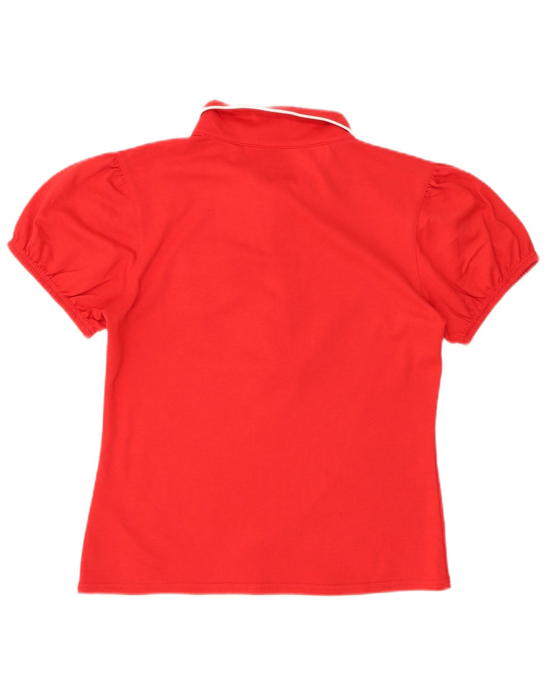 FILA Damen Poloshirt UK 16 Große rote Baumwolle