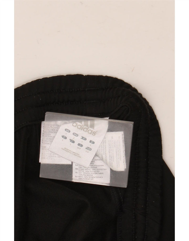 Adidas Herren-Trainingshose, groß, aus schwarzem Polyester