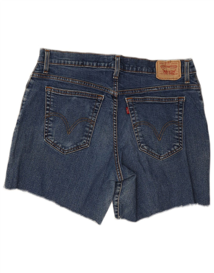 LEVI'S Damen 550 Relaxed Fit Denim Shorts US 14 XL W32 Blaue Baumwolle