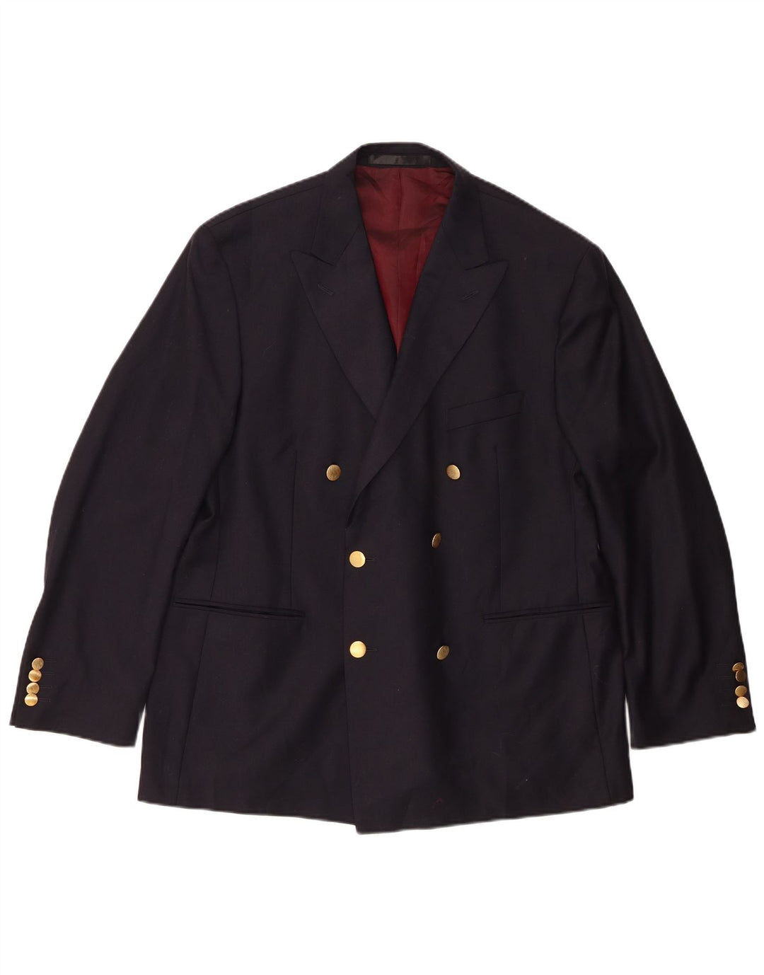 Marks & Spencer Herren-Blazer, zweireihig, Gr. 42, Größe L, Marineblau
