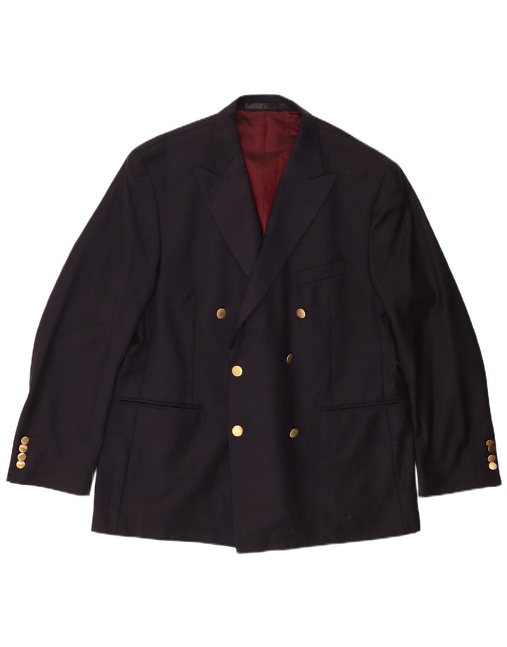 Marks & Spencer Herren-Blazer, zweireihig, Gr. 42, Größe L, Marineblau