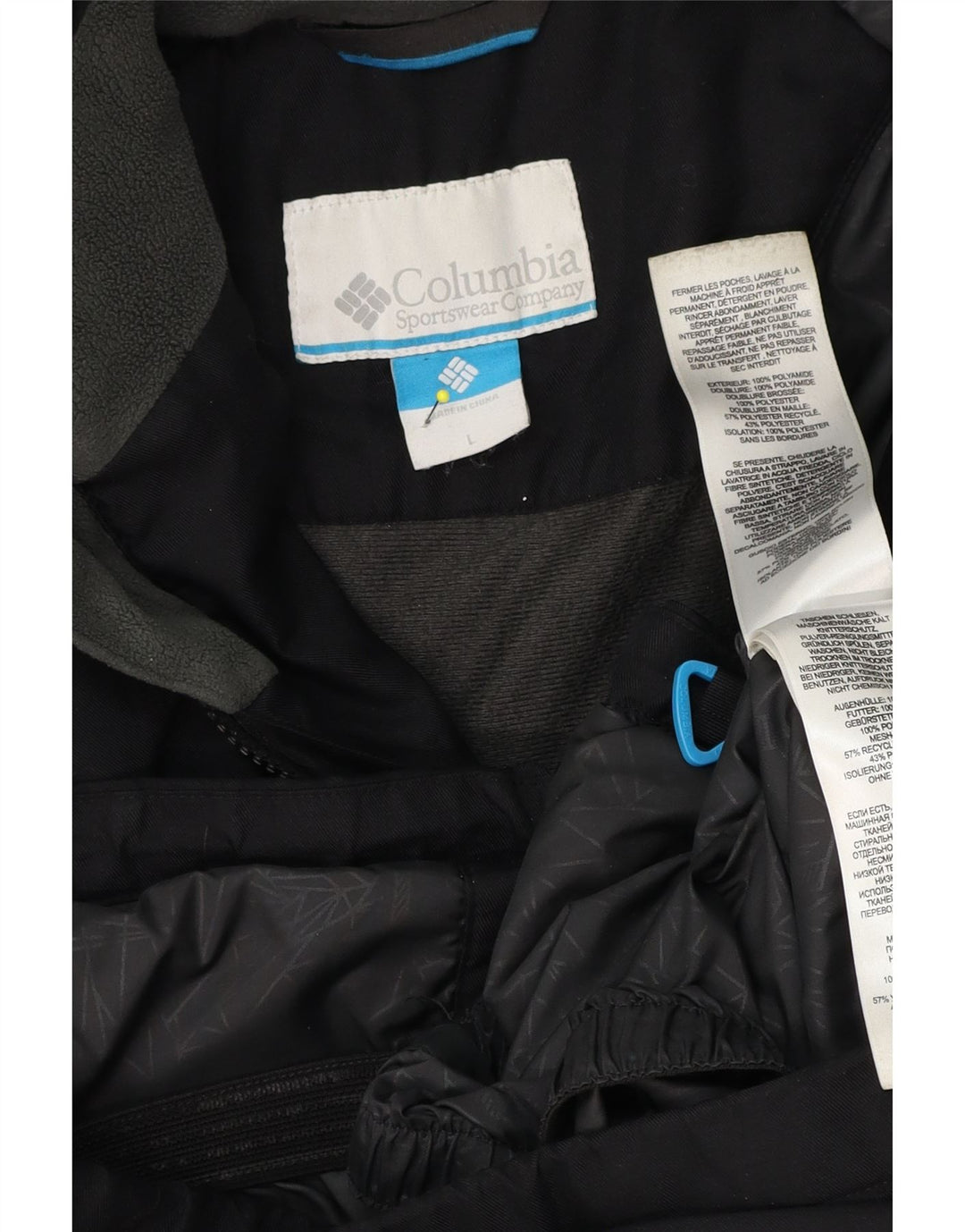Columbia Herren-Windbreakerjacke mit Kapuze, UK 40, Größe L, Schwarz, Polyester