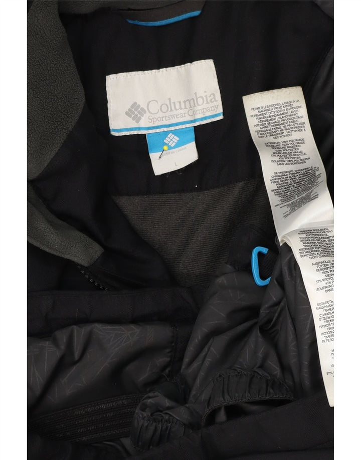 Columbia Herren-Windbreakerjacke mit Kapuze, UK 40, Größe L, Schwarz, Polyester