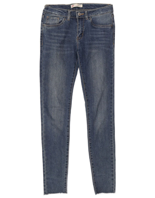 Levi's 710 Super Skinny Jeans für Mädchen, 11–12 Jahre, W27 L28, blaue Baumwolle