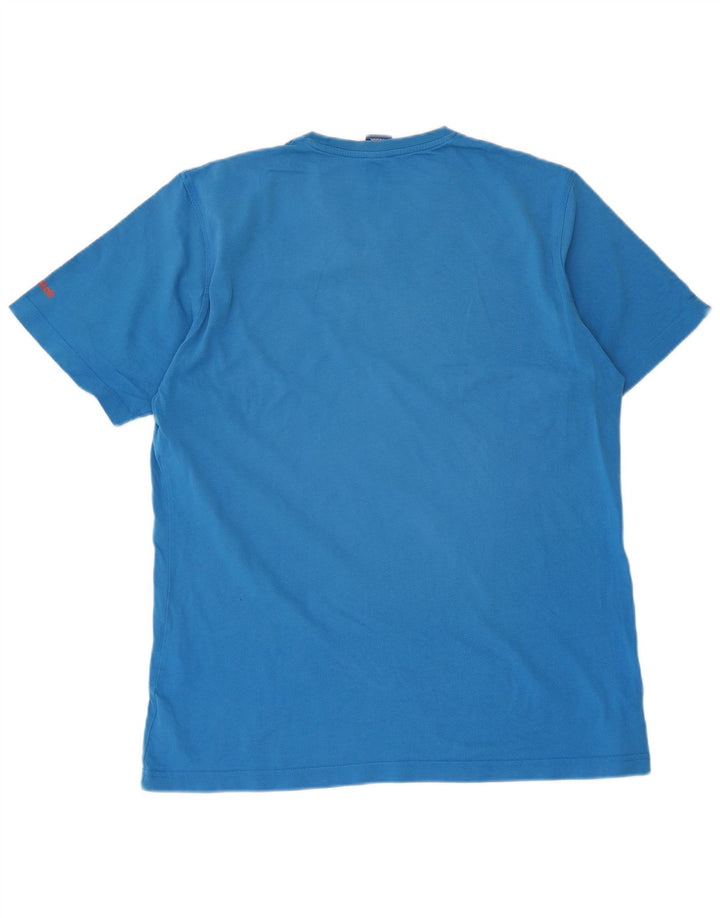 Reebok Herren-T-Shirt mit Grafik, groß, aus blauer Baumwolle