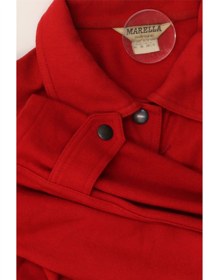 MARELLA Womens Oversized Windbreaker Jacket UK 10 Small  Red Vintage Marella and Second-Hand Marella from Messina Hembry 