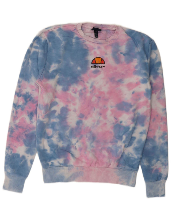 Ellesse Herren-Sweatshirtpullover, klein, mehrfarbig, Batik-Baumwolle