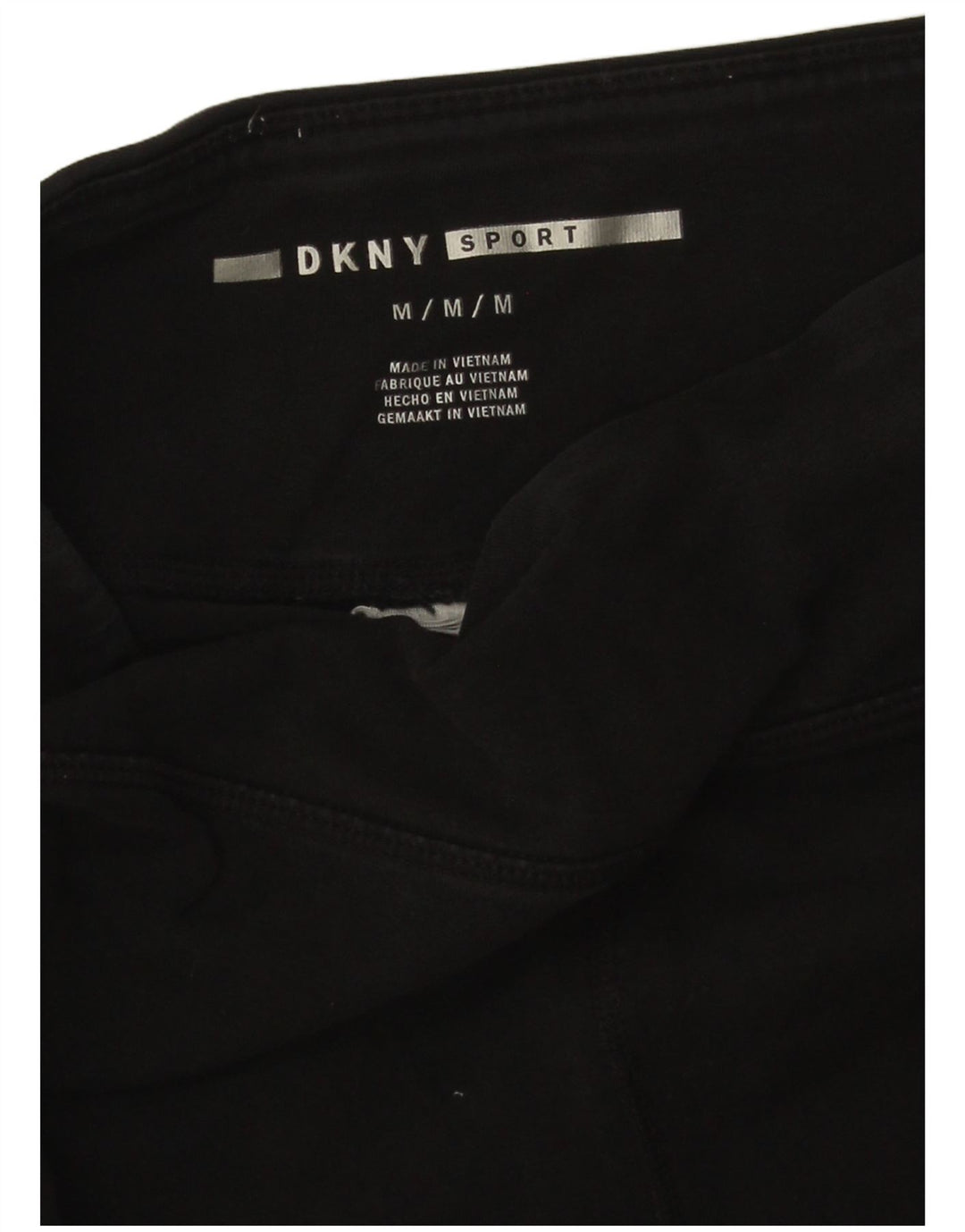 DKNY Damen Graphic Leggings UK 12 Medium Schwarz