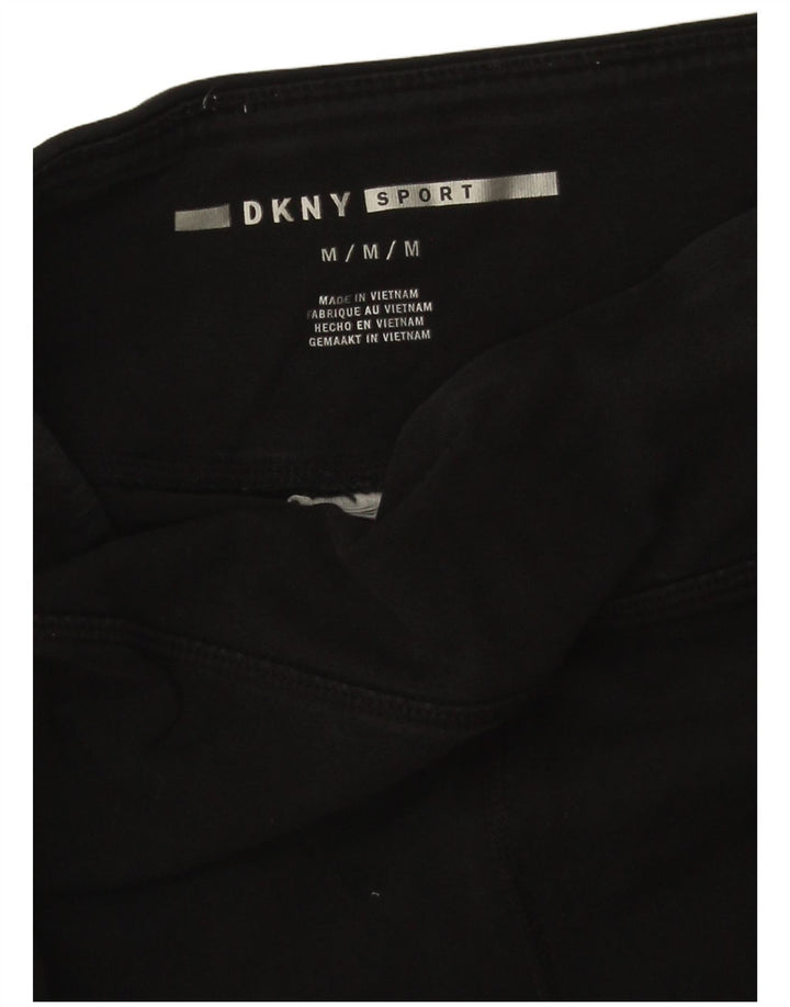 DKNY Damen Graphic Leggings UK 12 Medium Schwarz