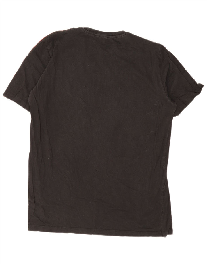 Replay Herren-T-Shirt mit Grafik, groß, Schwarz, Farbblock