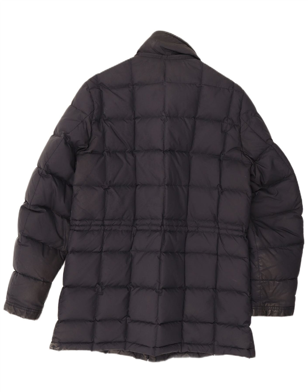 Fay Wattierter Herrenmantel UK 42 XL Marineblau Polyester