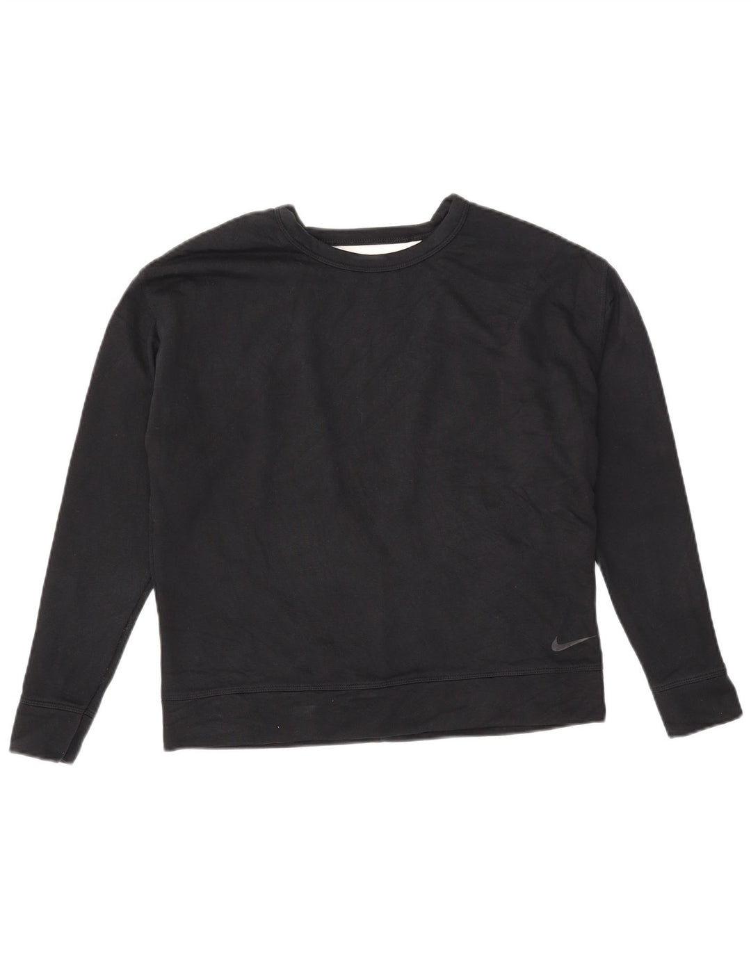 Nike Damen-Sweatshirt Dri Fit in Übergröße, Gr. 10, Größe S, Schwarz, Baumwolle