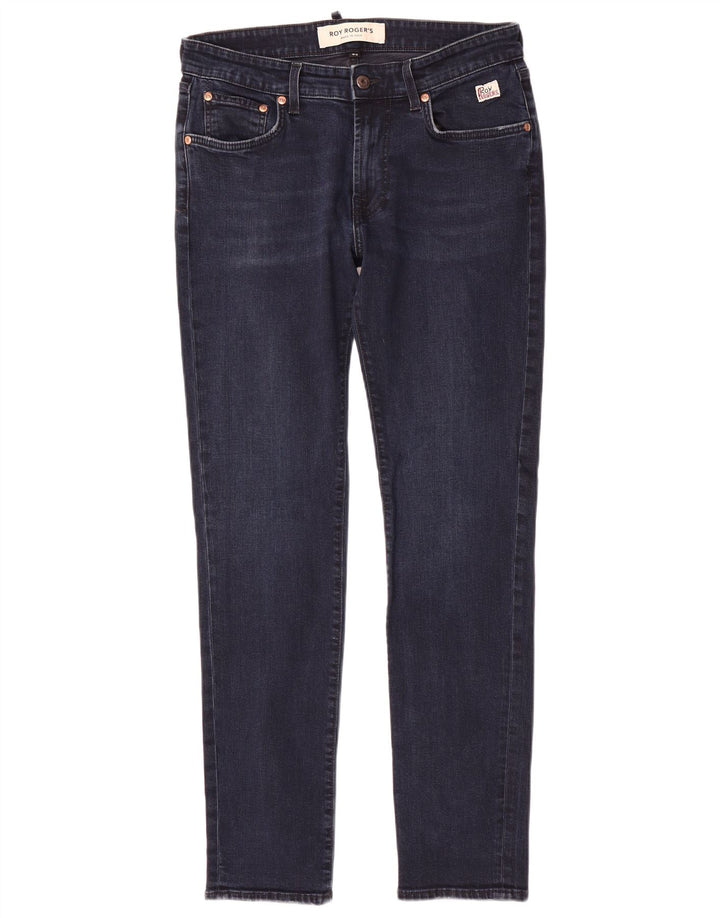 Roy Rogers Damen Slim Jeans W33 L31 Marineblaue Baumwolle