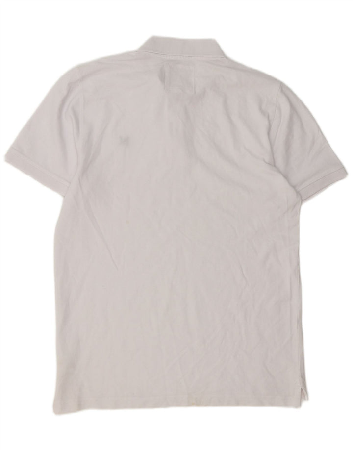 Crew Clothing Herren-Poloshirt, groß, aus weißer Baumwolle