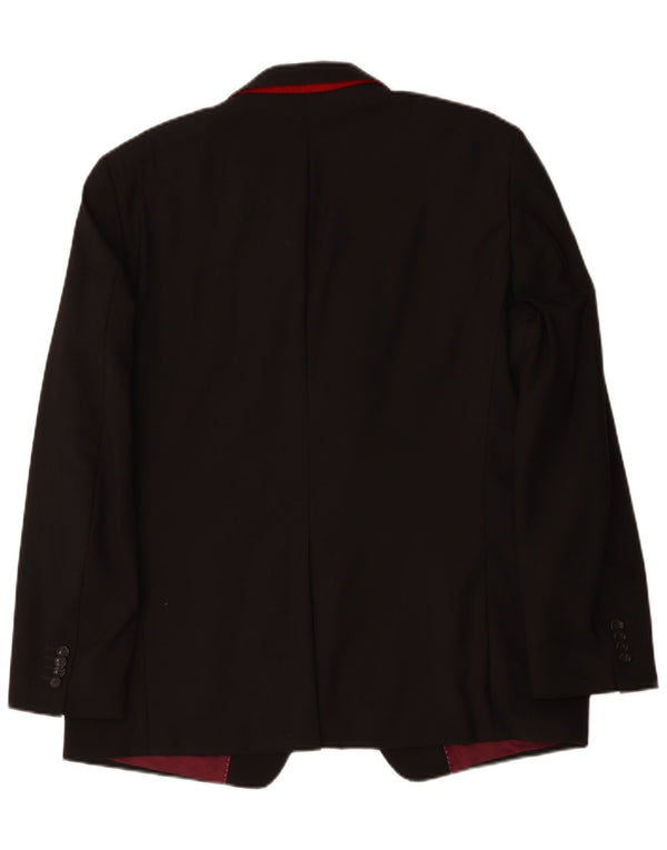 Tommy Hilfiger Maßgeschneiderte Herren-Blazerjacke mit 3 Knöpfen, UK 42, XL, braune Viskose