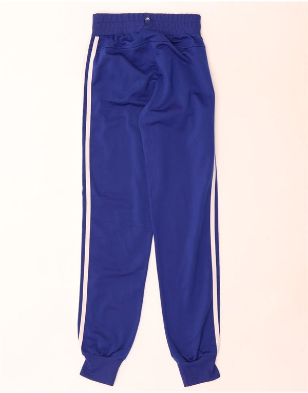 Adidas Damen Trainingshose Jogger UK 8 Small Marineblau Polyester