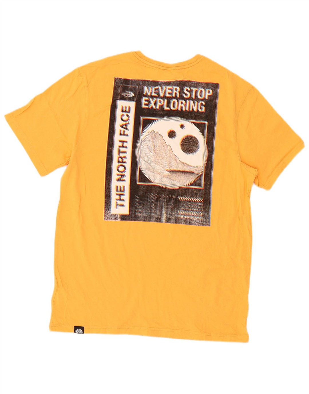 The North Face Herren-T-Shirt mit Grafik, mittelgelbe Baumwolle
