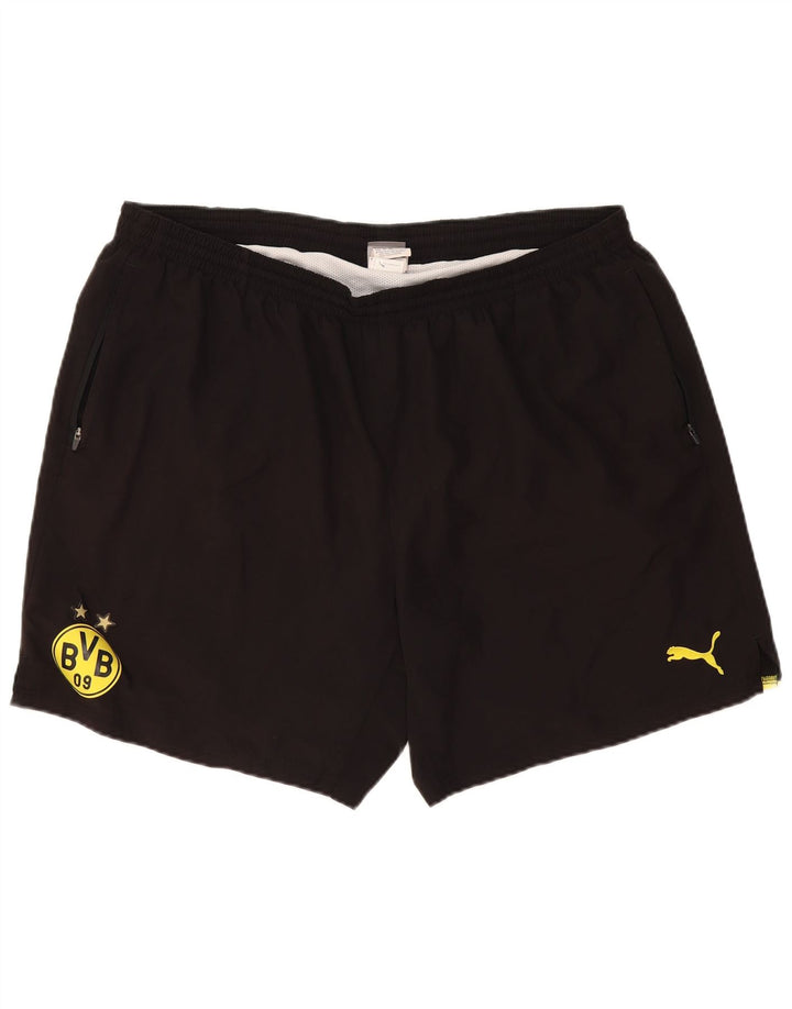 PUMA Mens BVB Dortmund Sport Shorts 2XL  Black Polyester