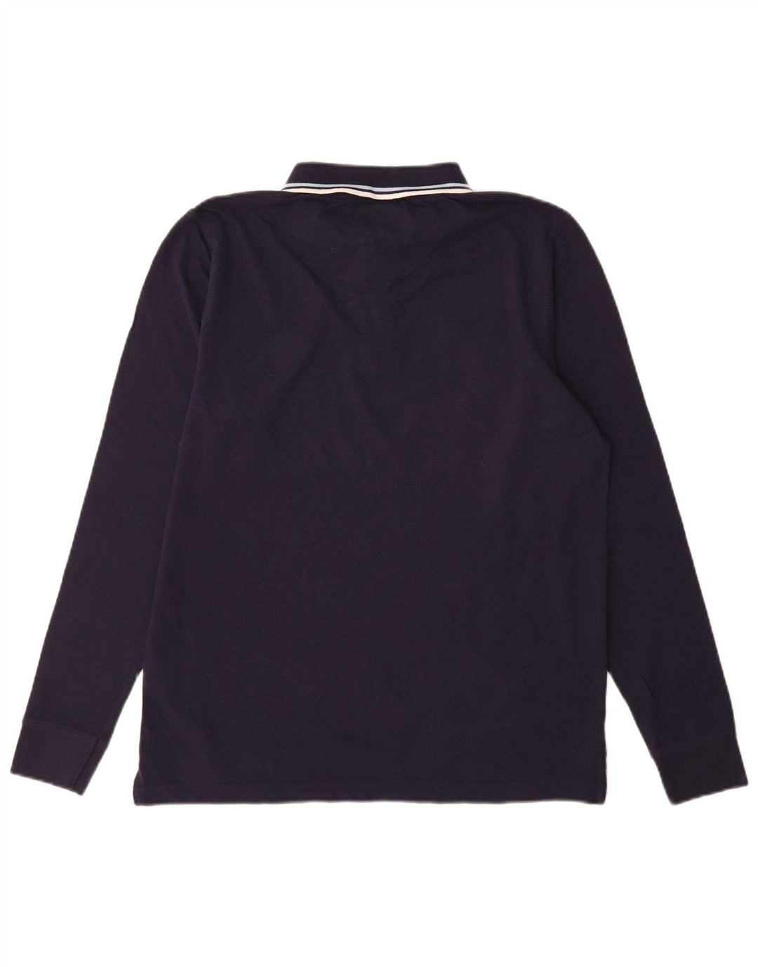 Pierre Cardin Herren-Langarm-Poloshirt mit normaler Passform, Mittelmarineblau