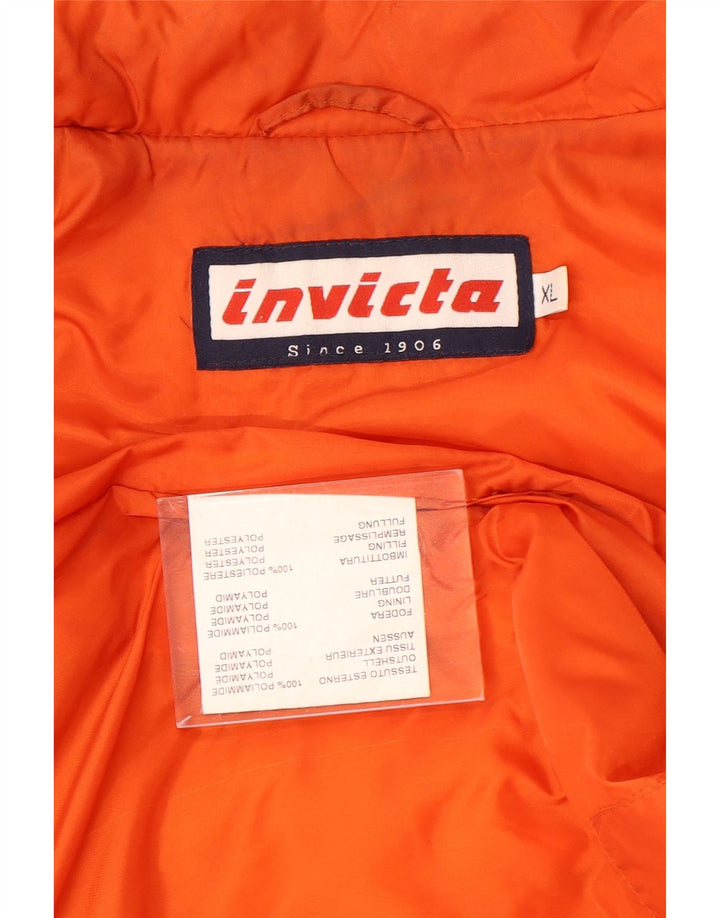 Invicta Herren Steppweste UK 42 XL Orange Polyamid