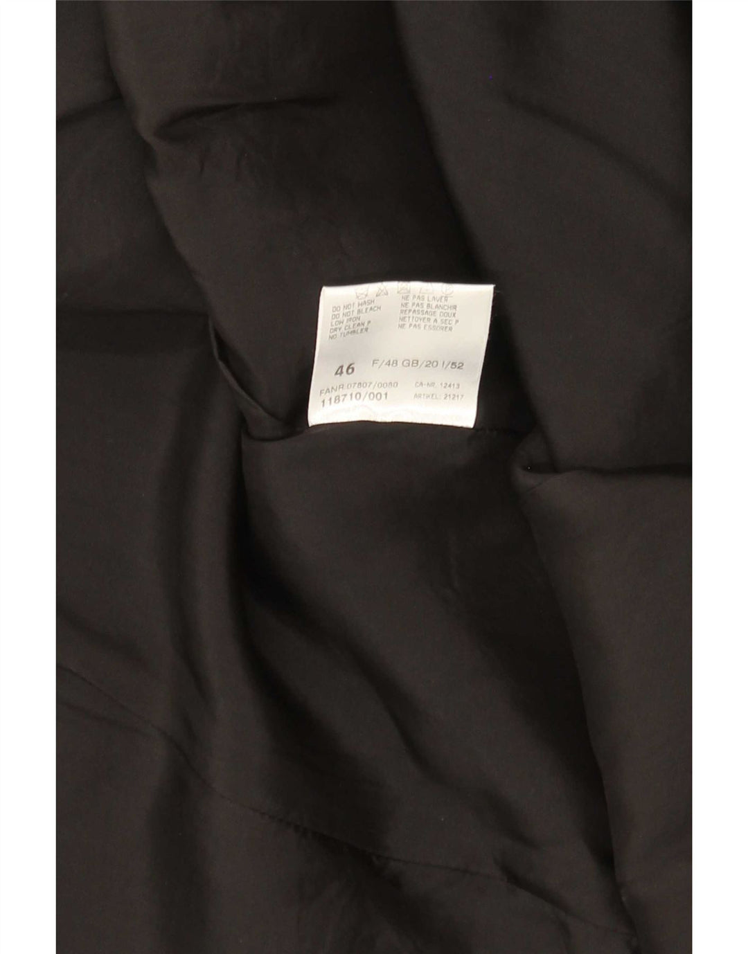 Vintage Damen Blazer mit abstraktem Muster, Gr. 20, 2XL, Schwarz, Tarnung
