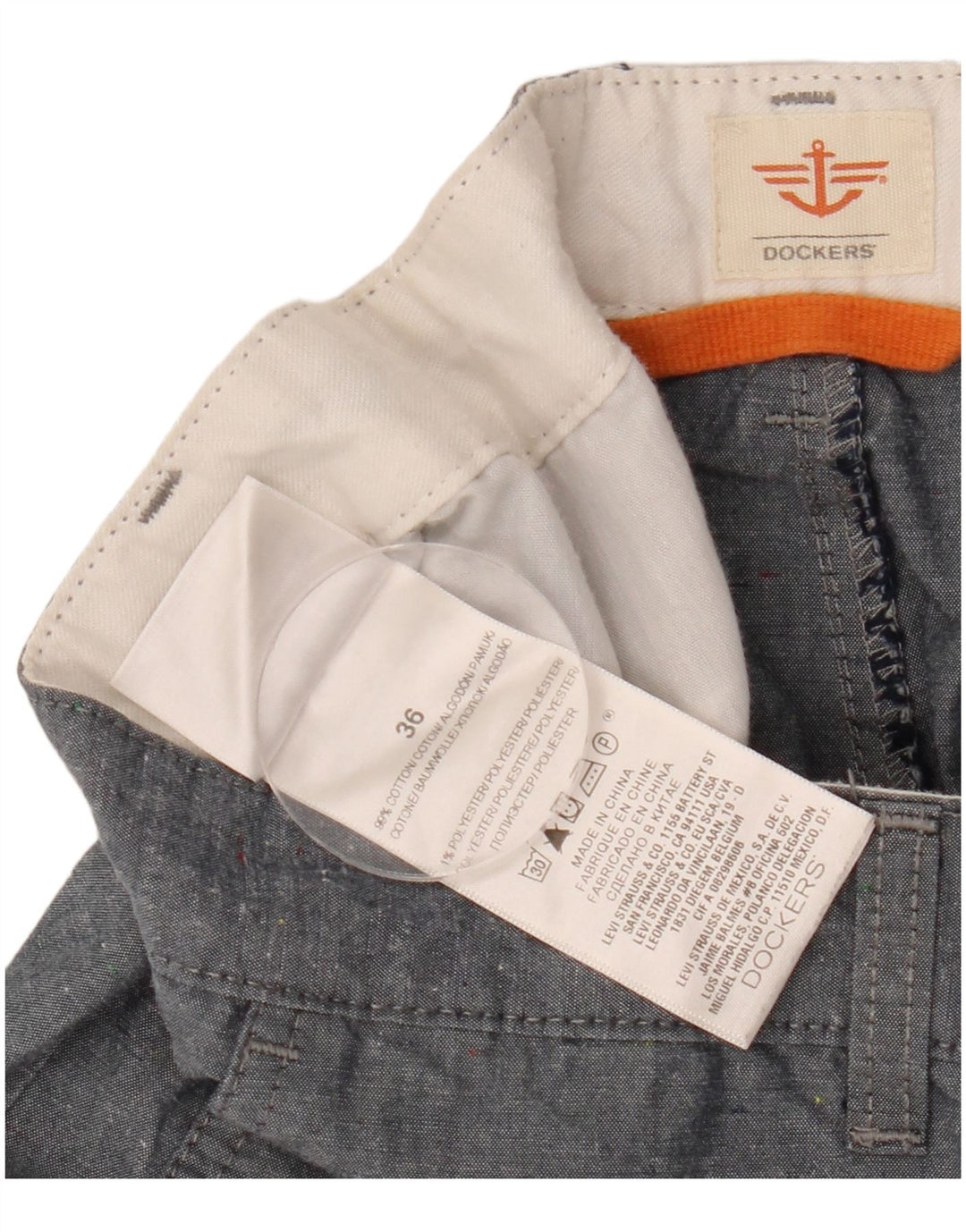 DOCKERS Herren Cargoshorts W36 Große marineblaue Baumwolle