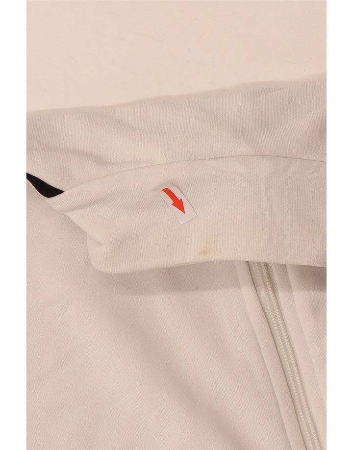 ADIDAS Damen-Trainingsanzug, Top-Jacke, UK 16, Größe L, Weiß, Polyester