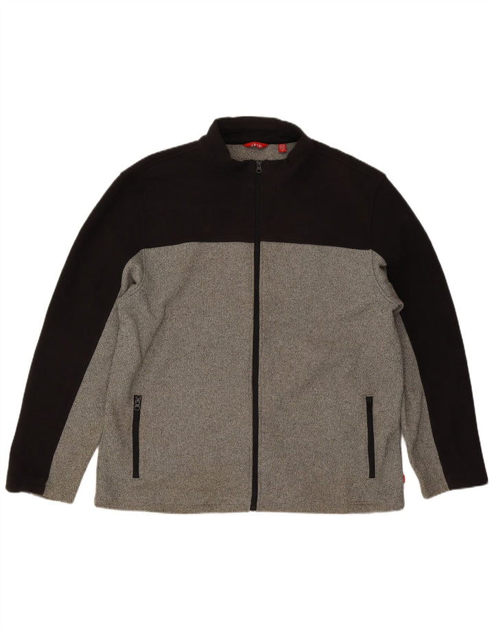IZOD Herren-Trainingsanzug-Oberteil, Jacke, XL, Grau, Colourblock-Polyester