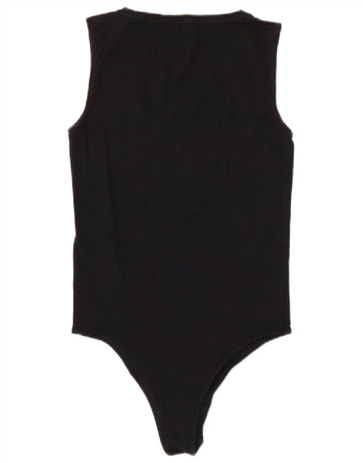 Calvin Klein Jeans Damen-Body mit Grafik, ärmellos, Gr. 12, mittelschwarz