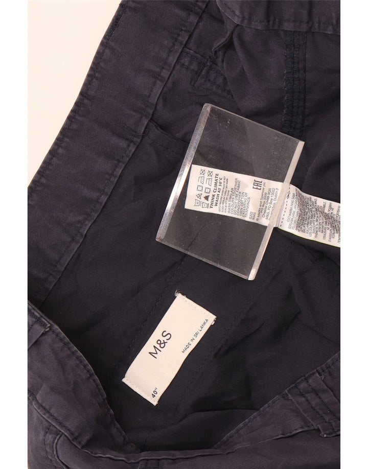 Marks & Spencer Herren Cargoshorts W40 XL Marineblau Baumwolle