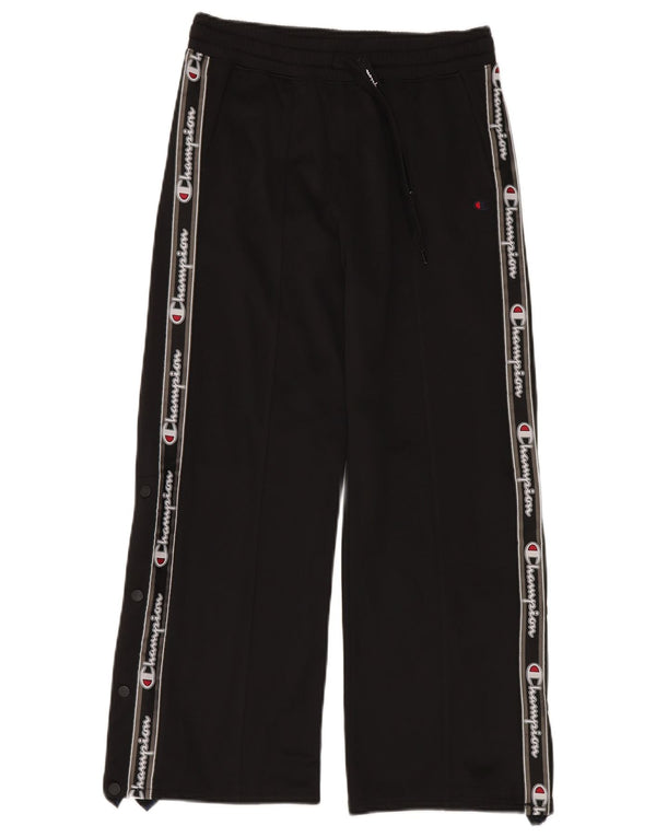 Champion Damen-Trainingshose mit Grafik, UK 10, Größe S, Schwarz, Polyester