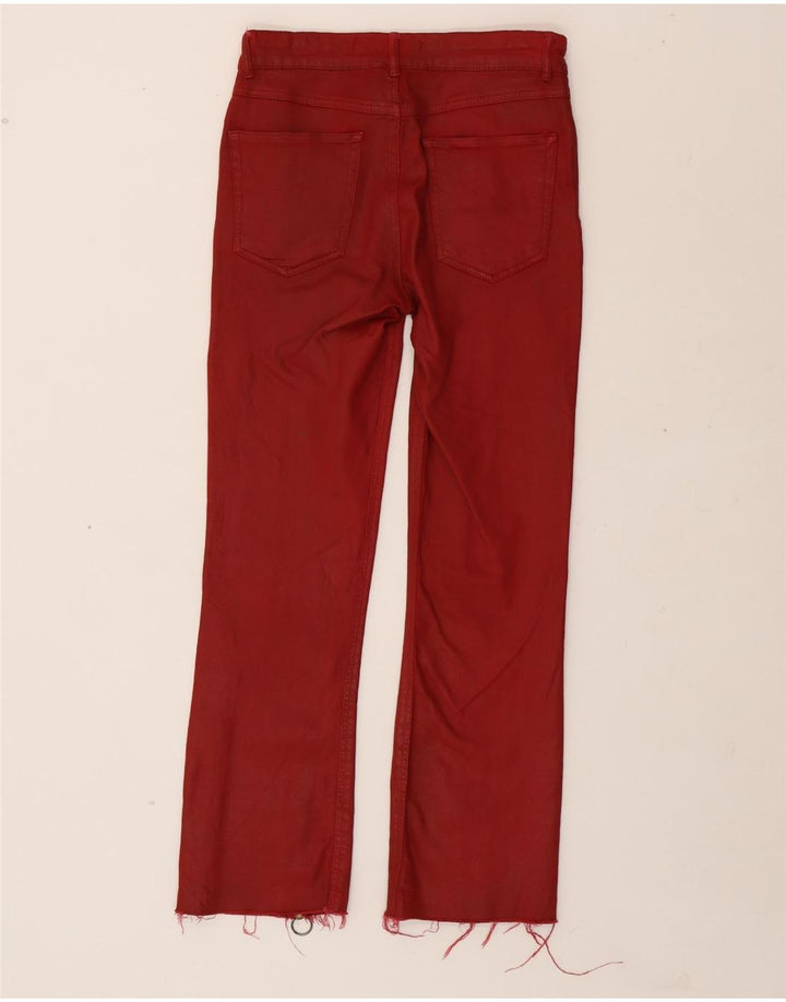 ZARA Womens Straight Jeans EU 34 2XS W26 L26 Red Vintage Zara and Second-Hand Zara from Messina Hembry 