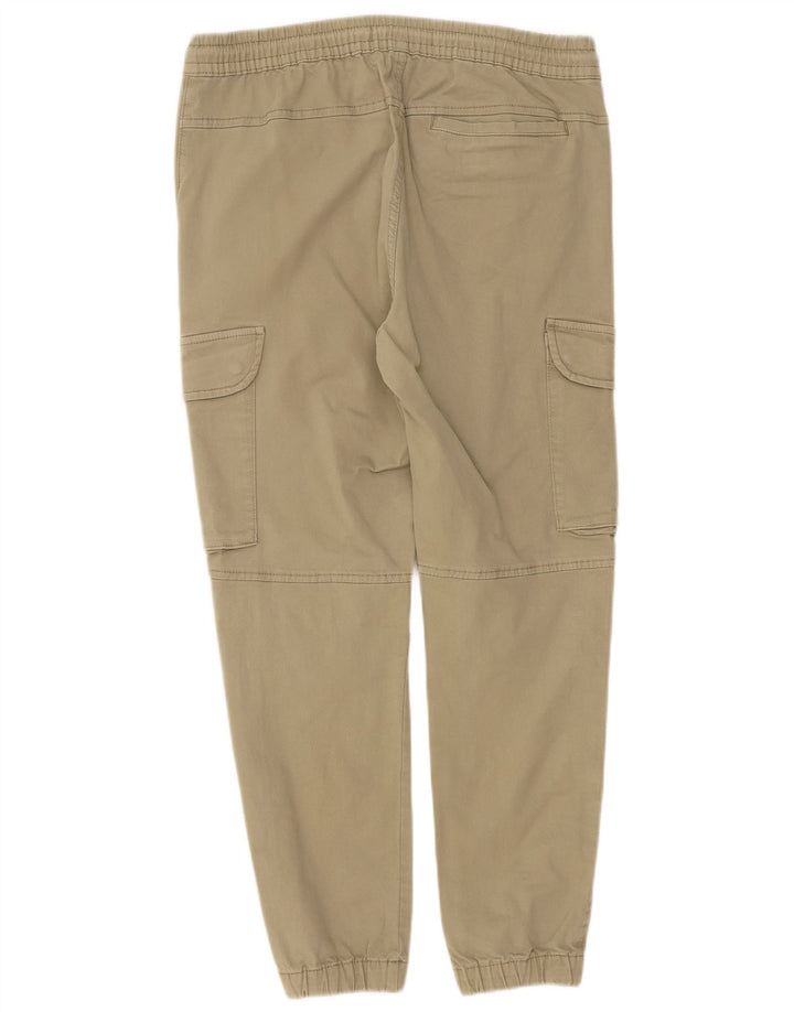 Zara Herren-Jogger-Cargohose, Größe M, W31, L27, Khaki, Baumwolle
