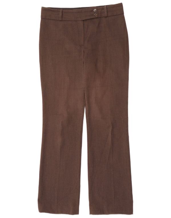 Marks & Spencer Damen Bootcut-Anzughose UK 10 Small W32 L31 Braun