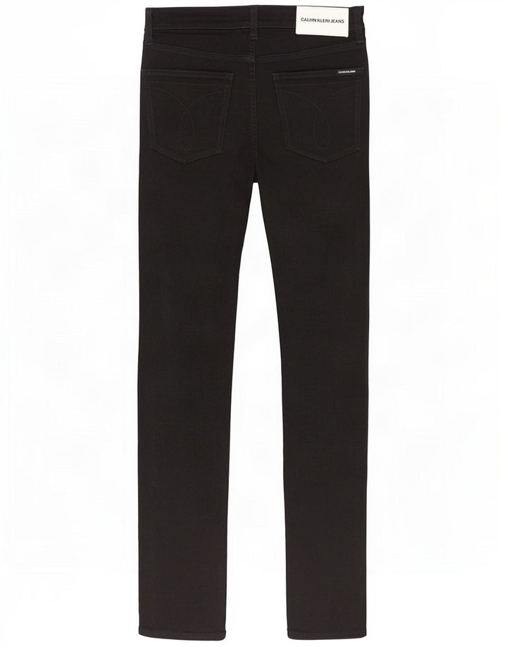 Calvin Klein Herren Slim Jeans W32 L34 Schwarze Baumwolle