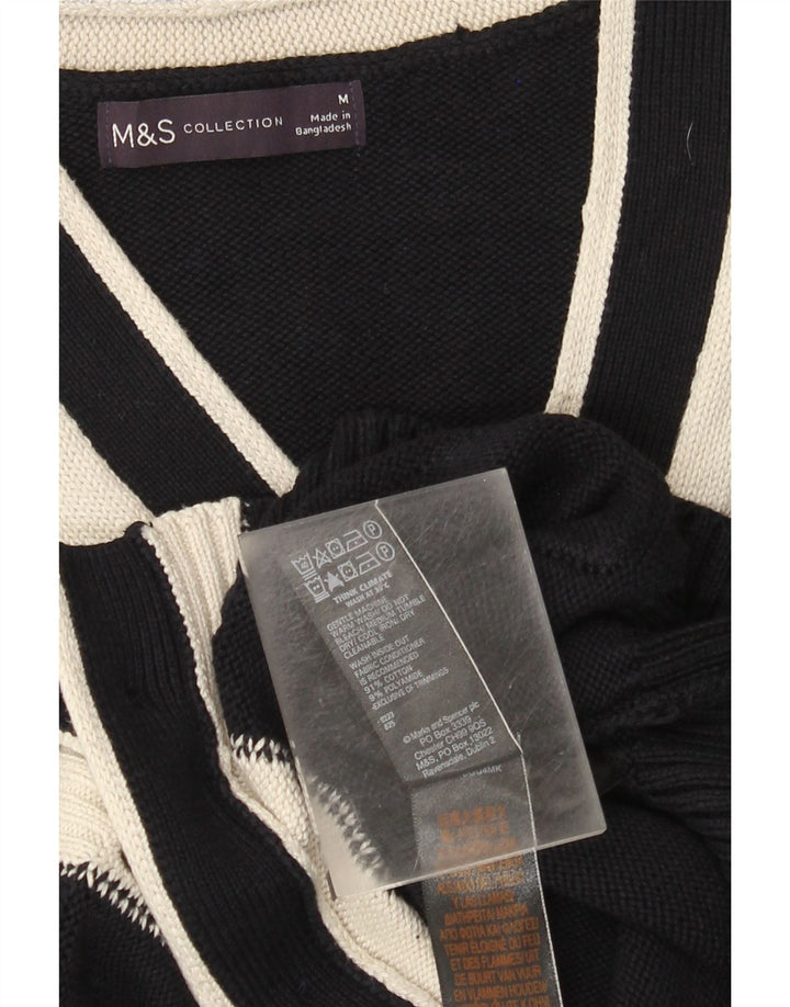 Marks & Spencer Damen-Cardigan-Pullover, UK 14, mittleres Marineblau, Farbblock