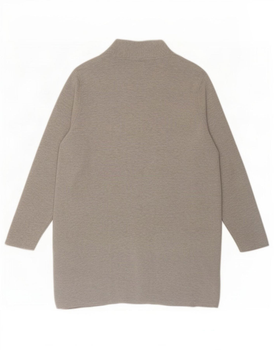John Lewis Damen Longline Open Cardigan Pullover UK 16 Large Grau Polyester