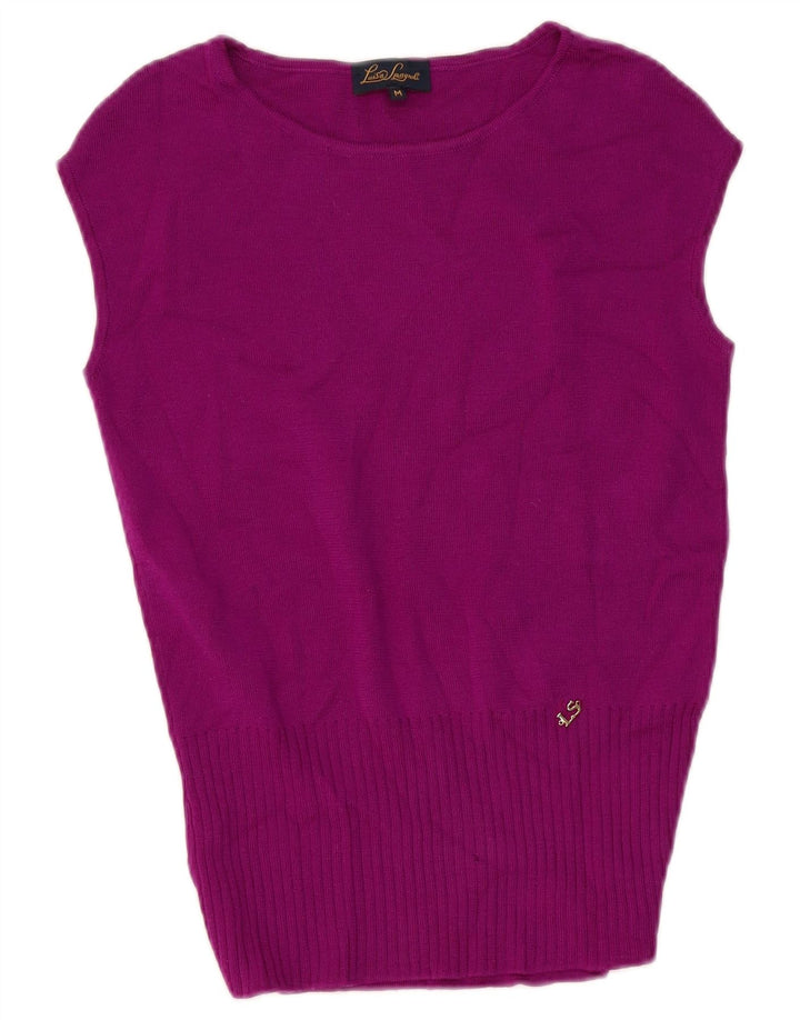Luisa Spagnoli Damen Weste Tank Top UK 12 Medium Lila