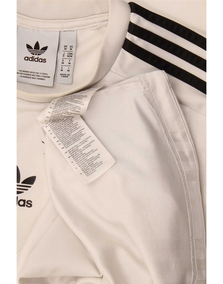 Adidas Herren T-Shirt Top Medium Weiß Polyester