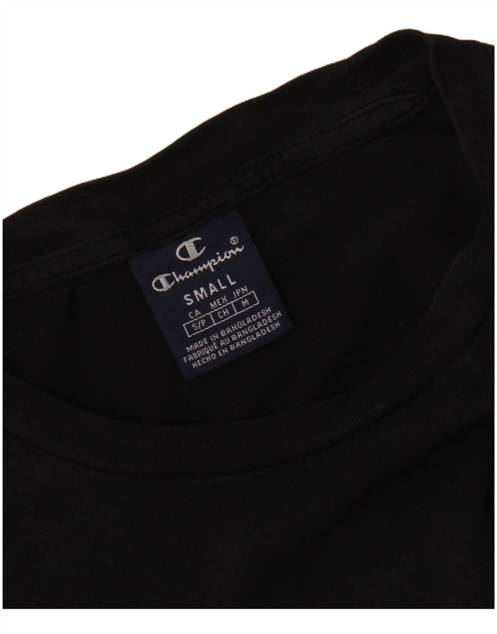 Champion Damen T-Shirt Top UK 10 Small Schwarz