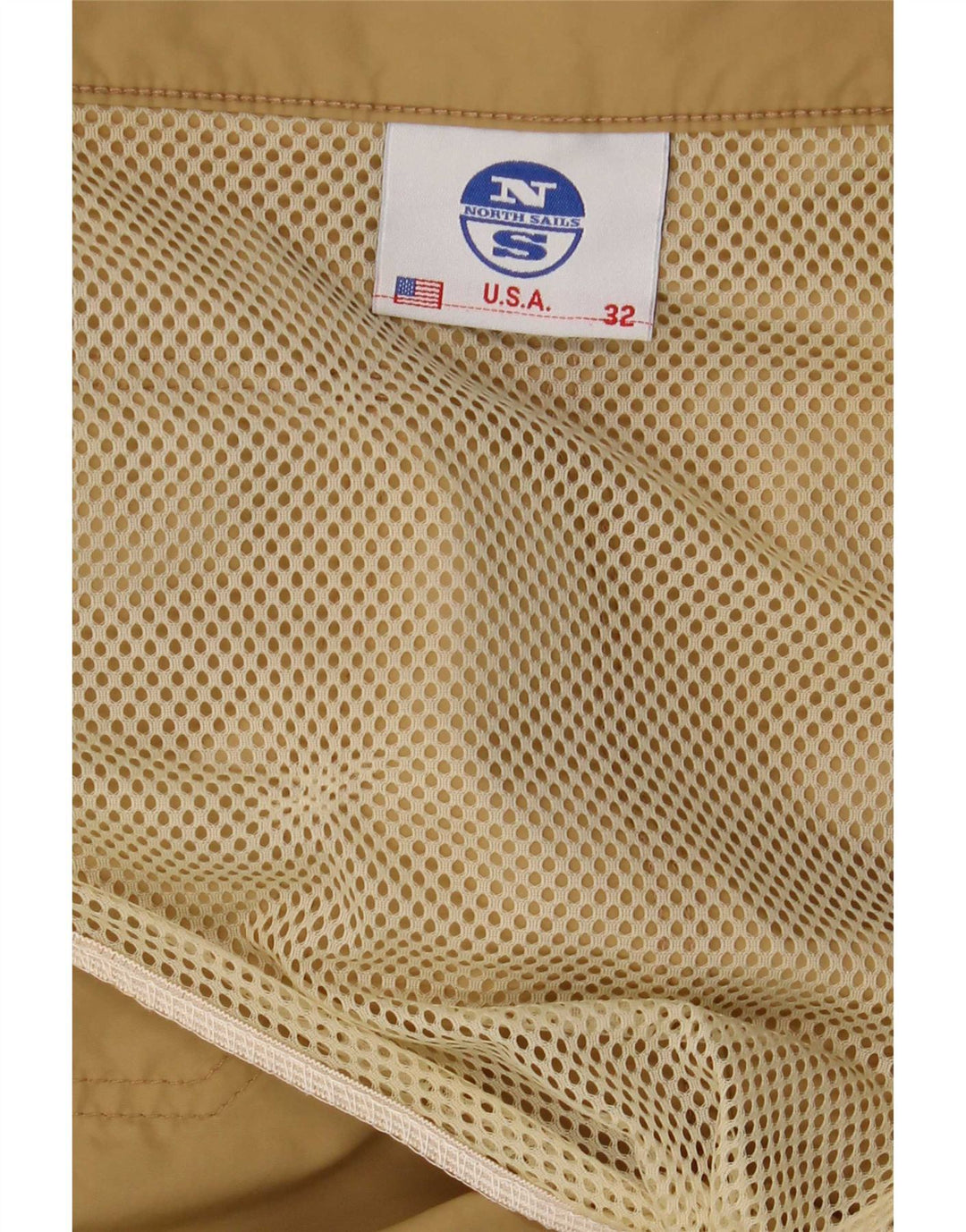 North Sails Herren-Badeshorts in mittelbeigem Farbblockdesign