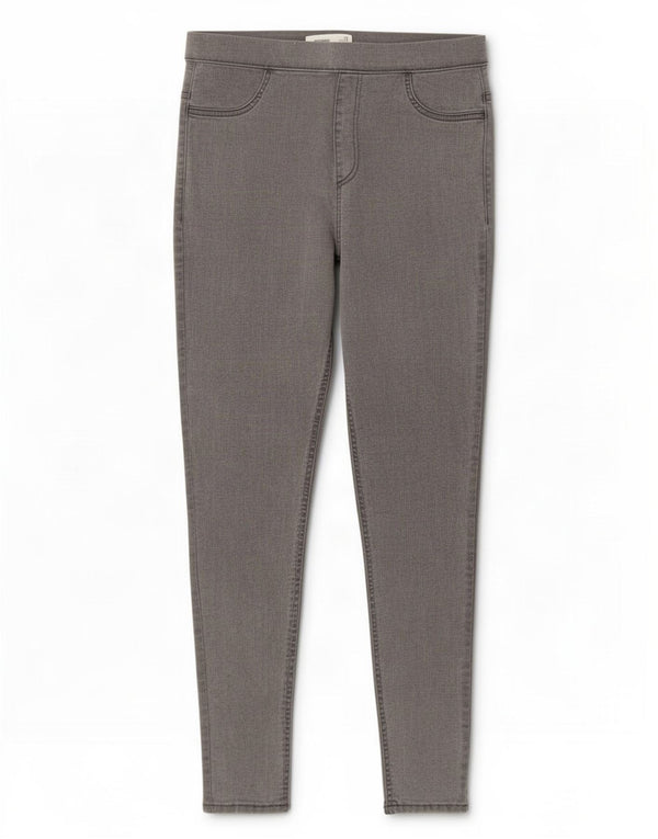 Marks & Spencer Damen Jegging-Jeans UK 12 Medium W30 L28 Graue Baumwolle