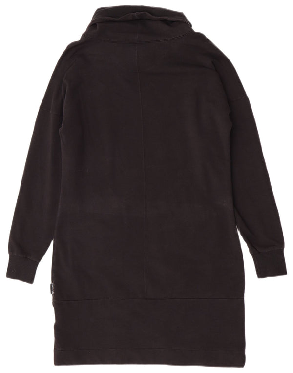Champion Damen Rollkragenpulloverkleid mit langen Ärmeln, UK 16, Größe L, Schwarz, Baumwolle