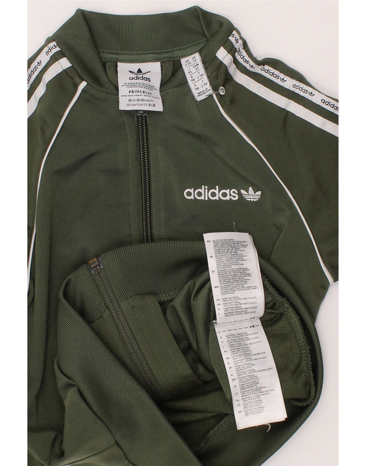 Adidas Mädchen Grafik-Trainingsanzug-Top-Jacke, 2–3 Jahre, grünes Polyester